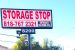 Storage Stop Sign White with re writing